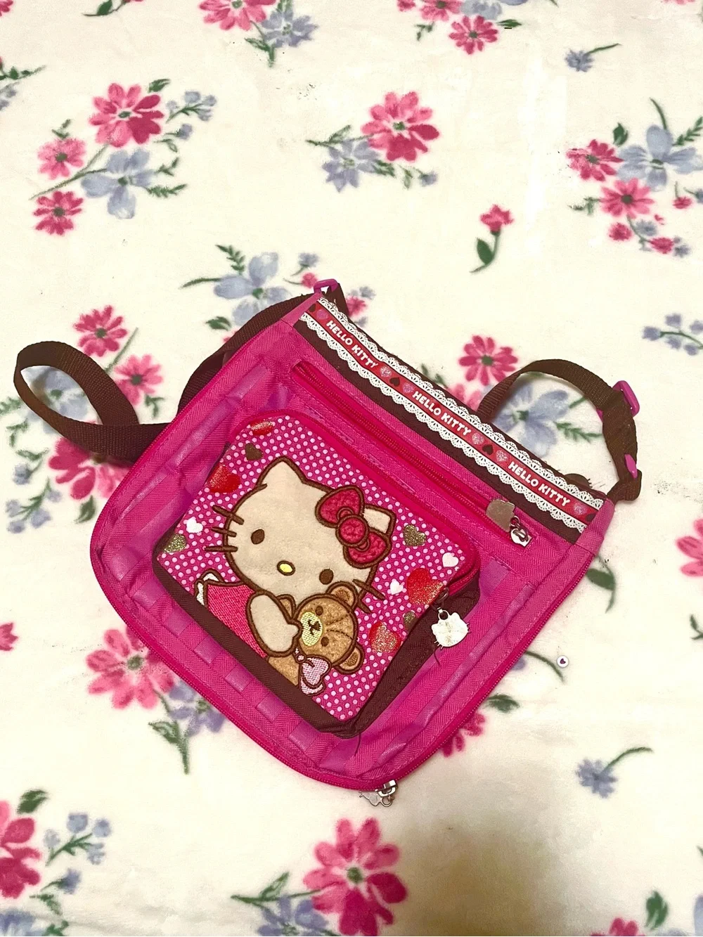 2013 RARE Hello Kitty Pink Crossbody Bag